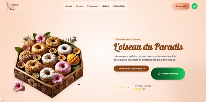 Site e-commerce de donuts réalisé avec Next.js